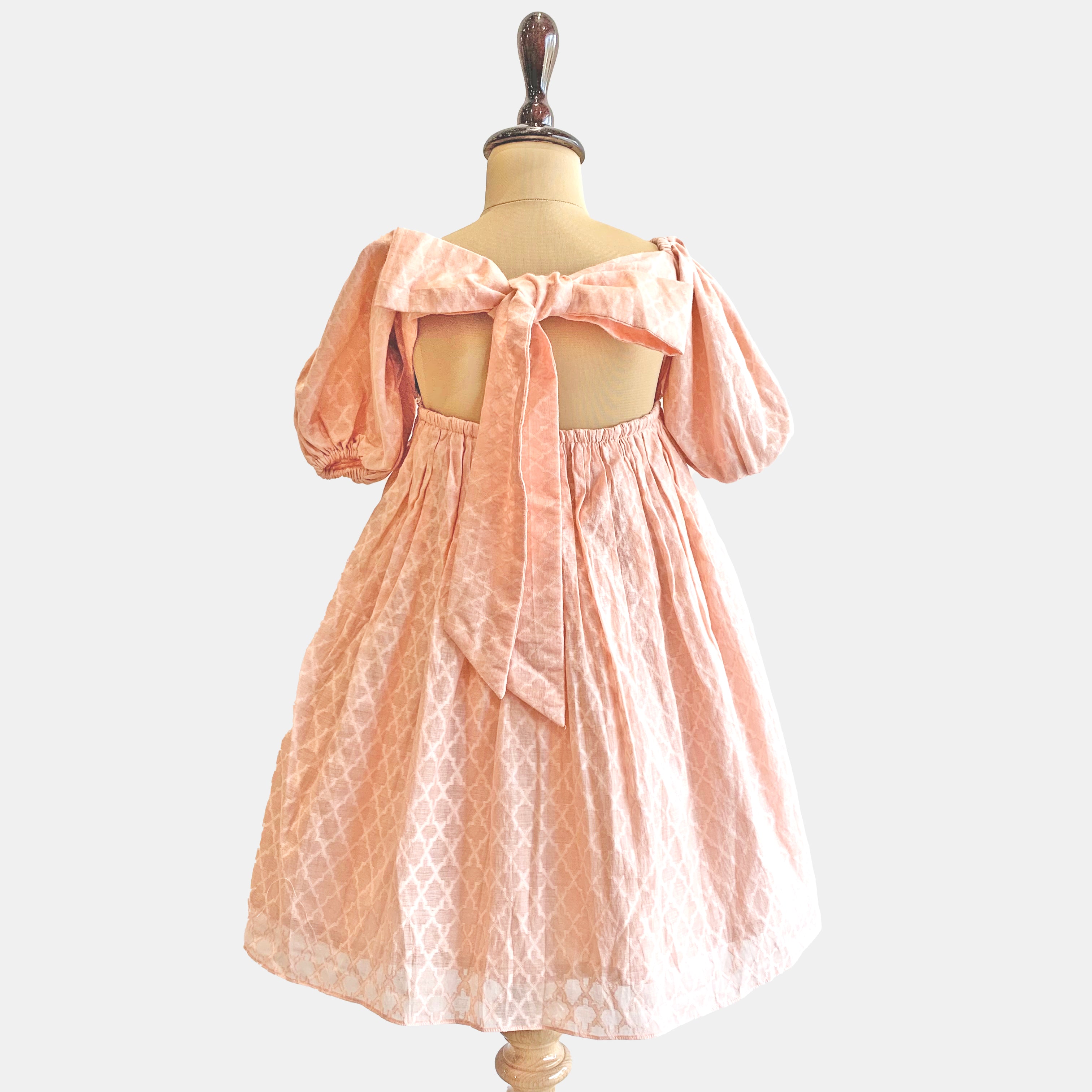 Girls Peach Gown
