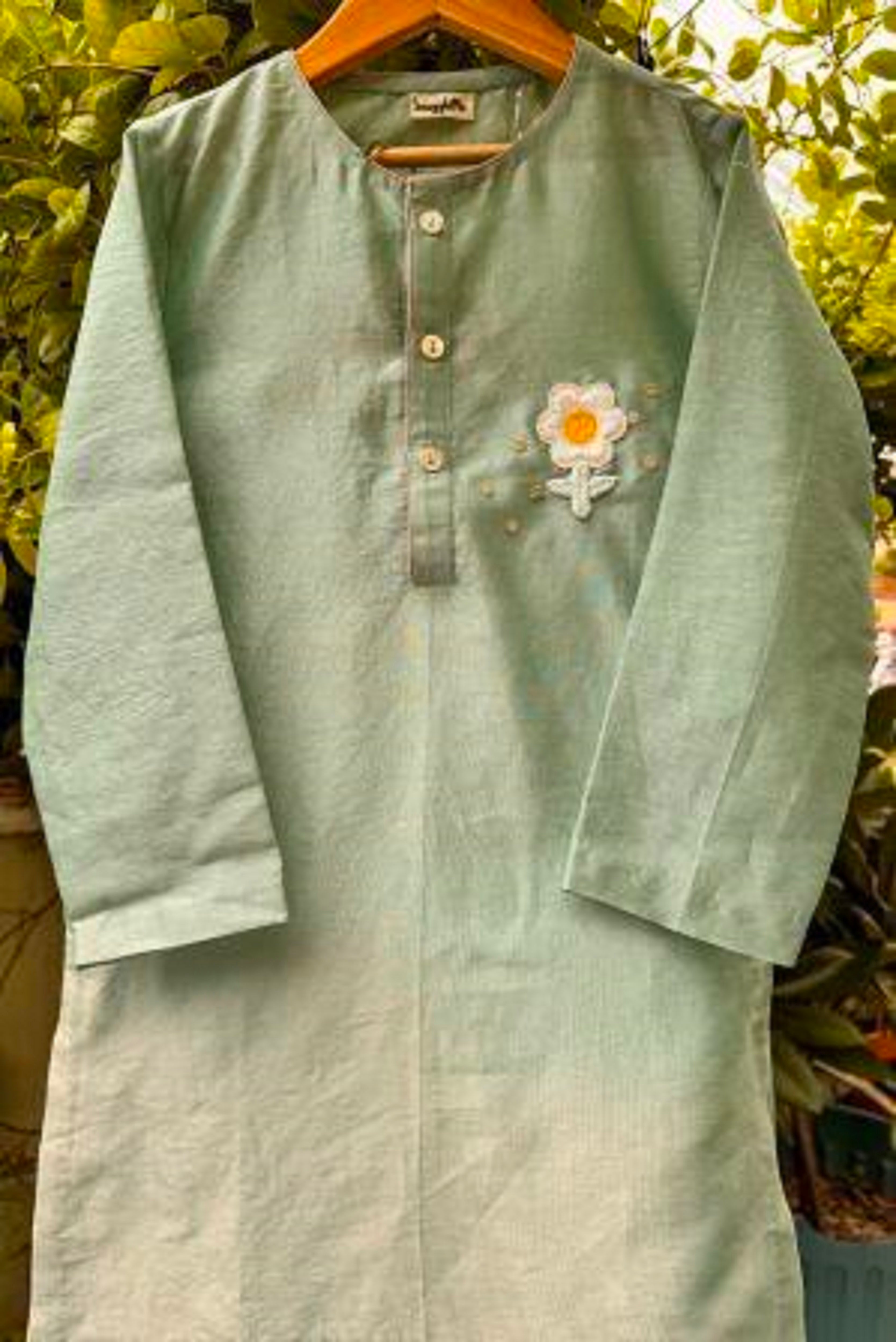 Bloom Boys Kurta Set - Blue