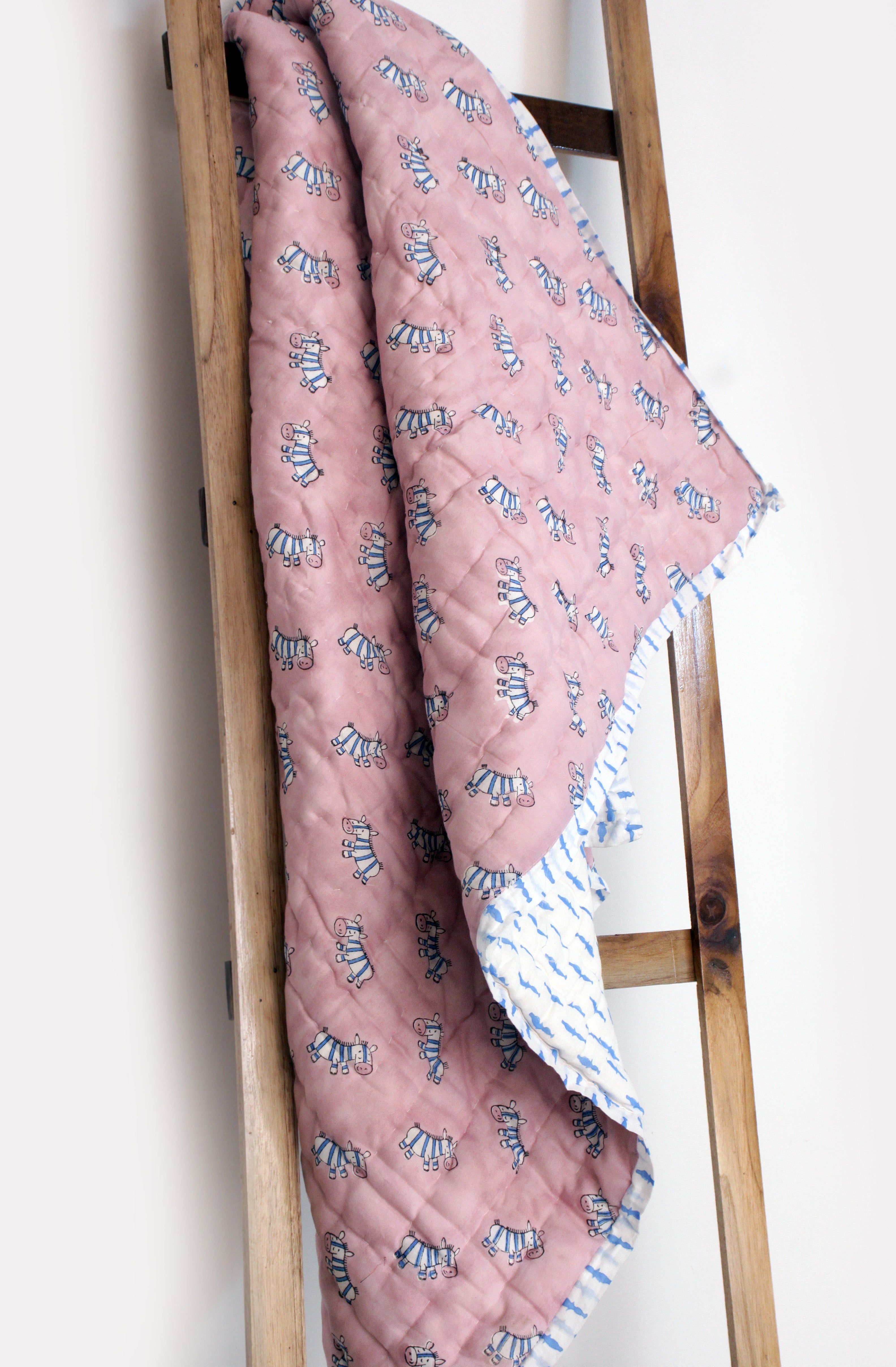 Plush Pink Horse Baby Blanket