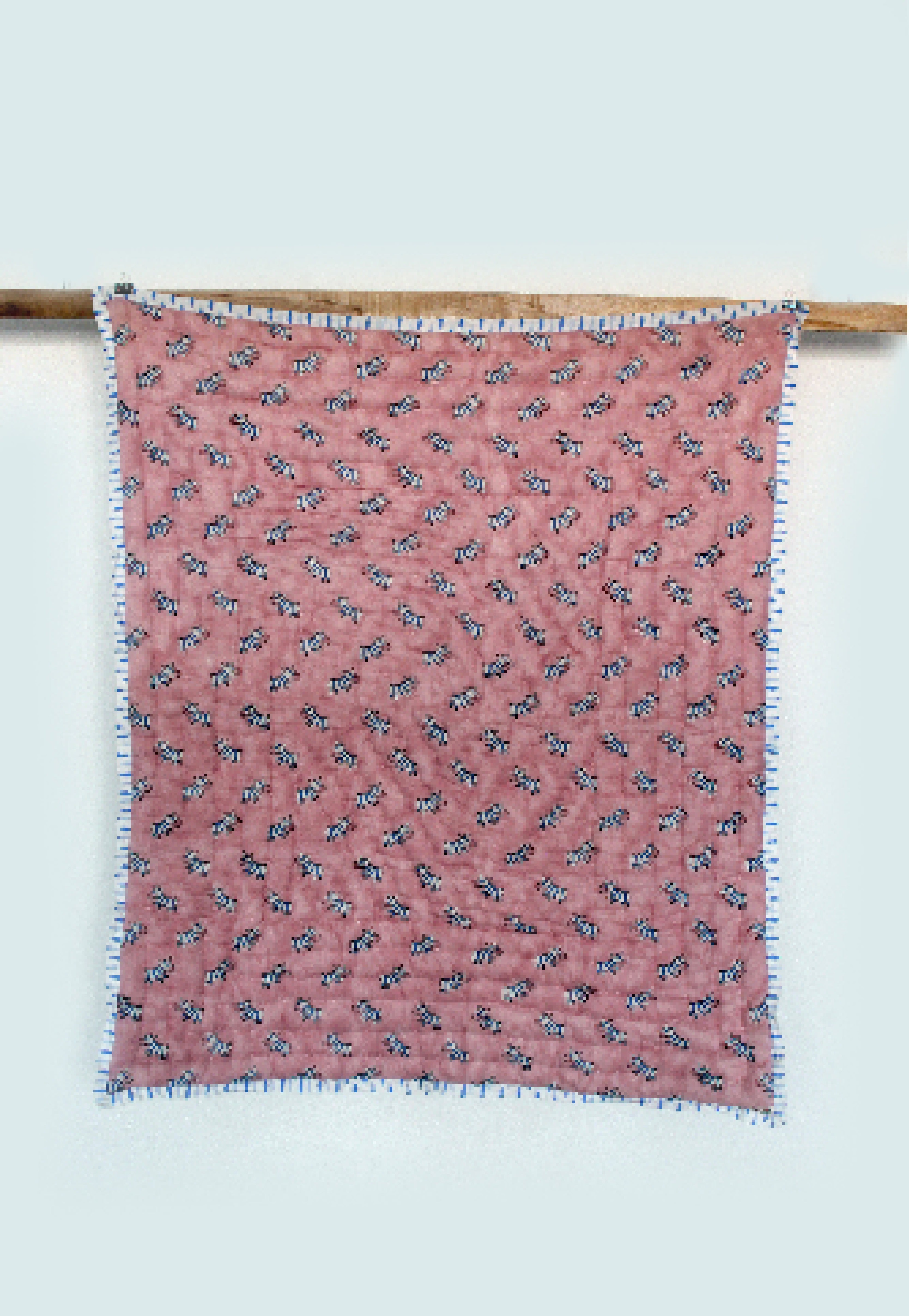 Plush Pink Horse Baby Blanket