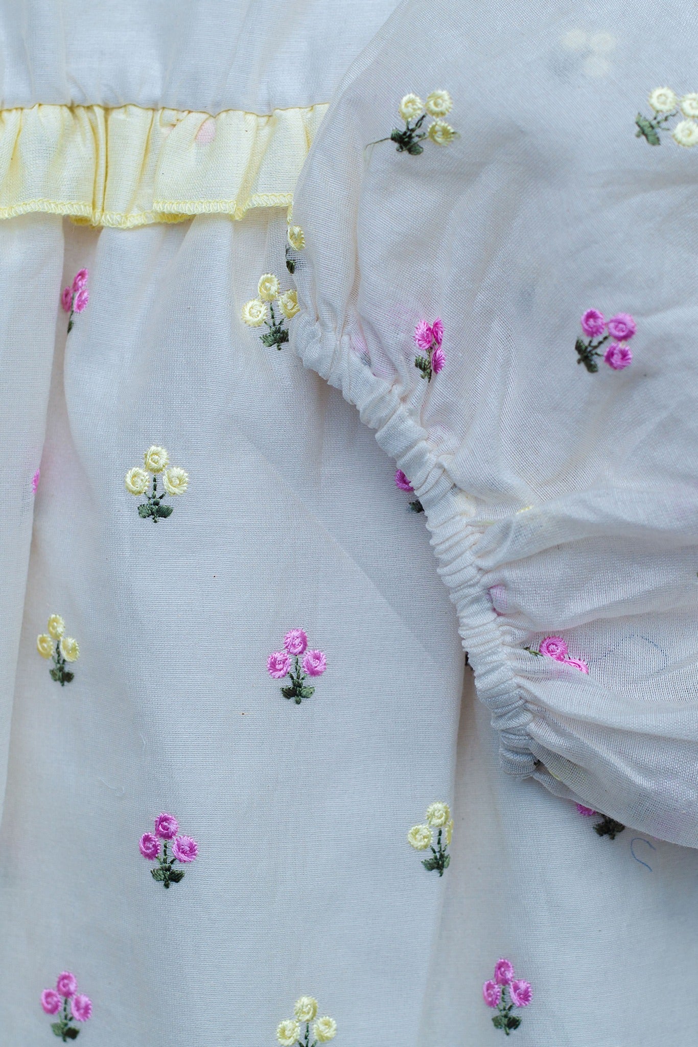 SnuggleMe Girls Full Sleeves Embroidery Party  Dress