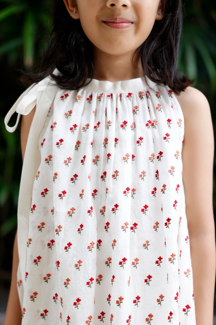 Dainty Booti Palazzo Set - White
