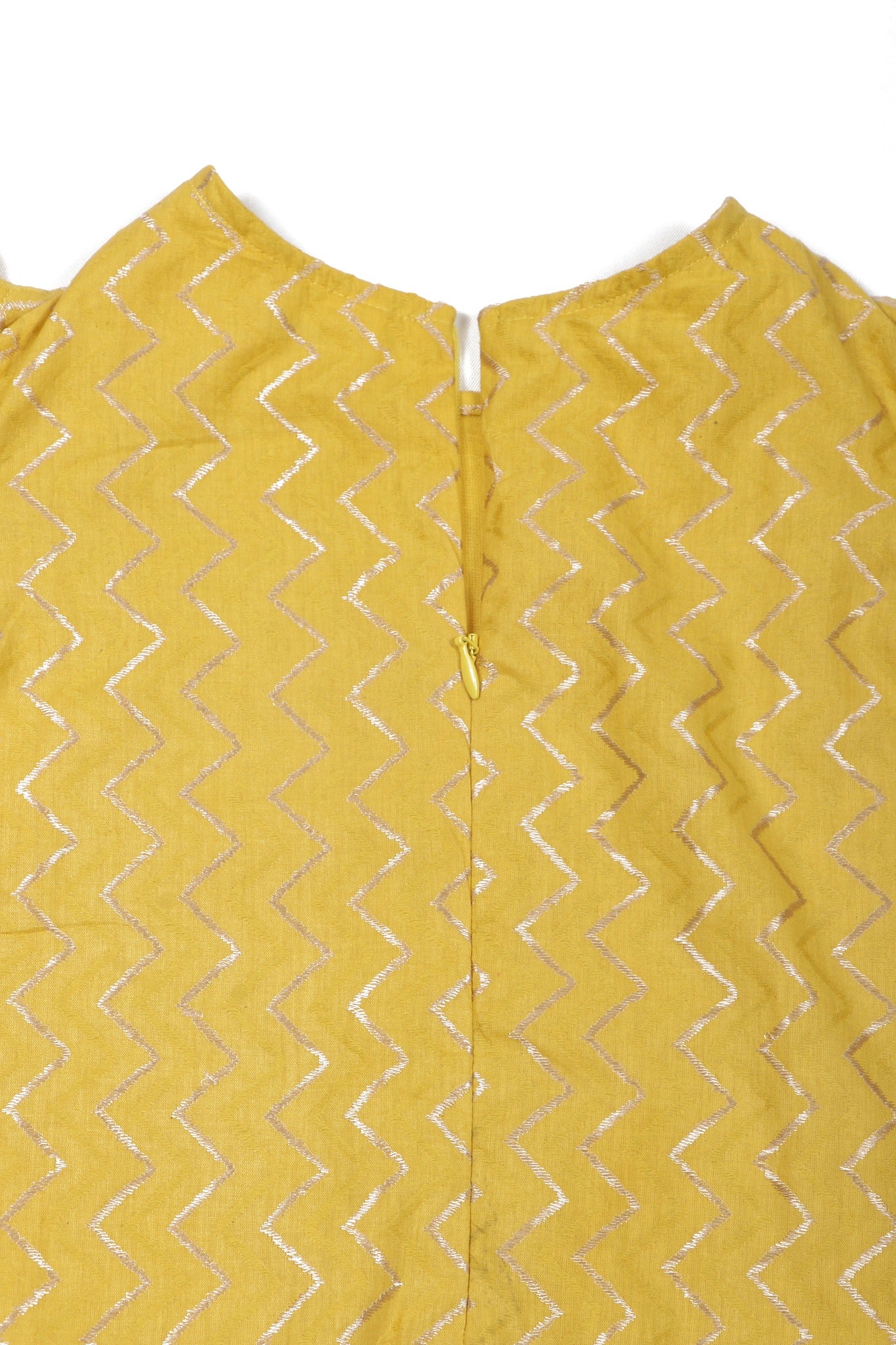 Marigold Playsuit with wavy weave