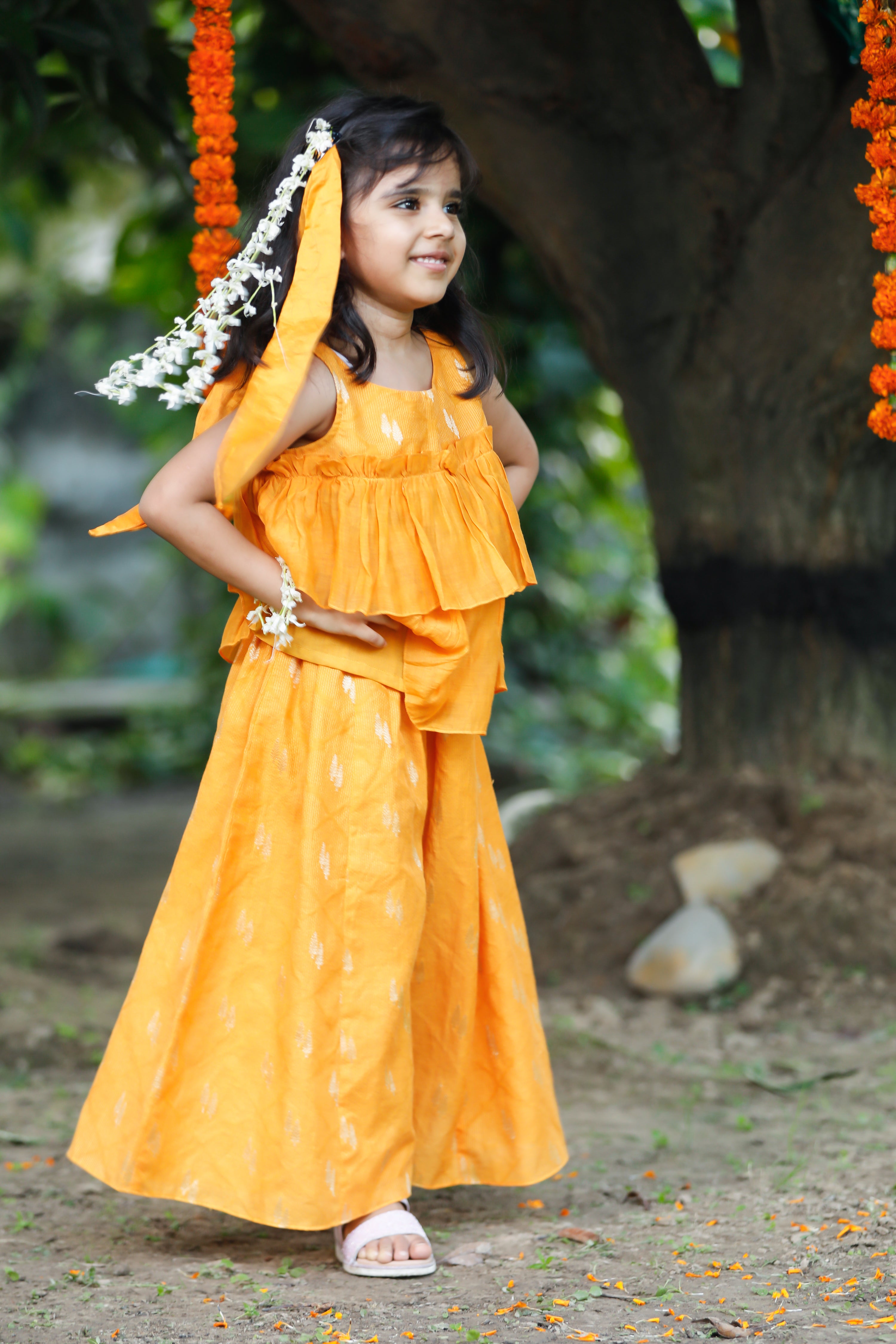Sunlit Palazzo Set for Girls