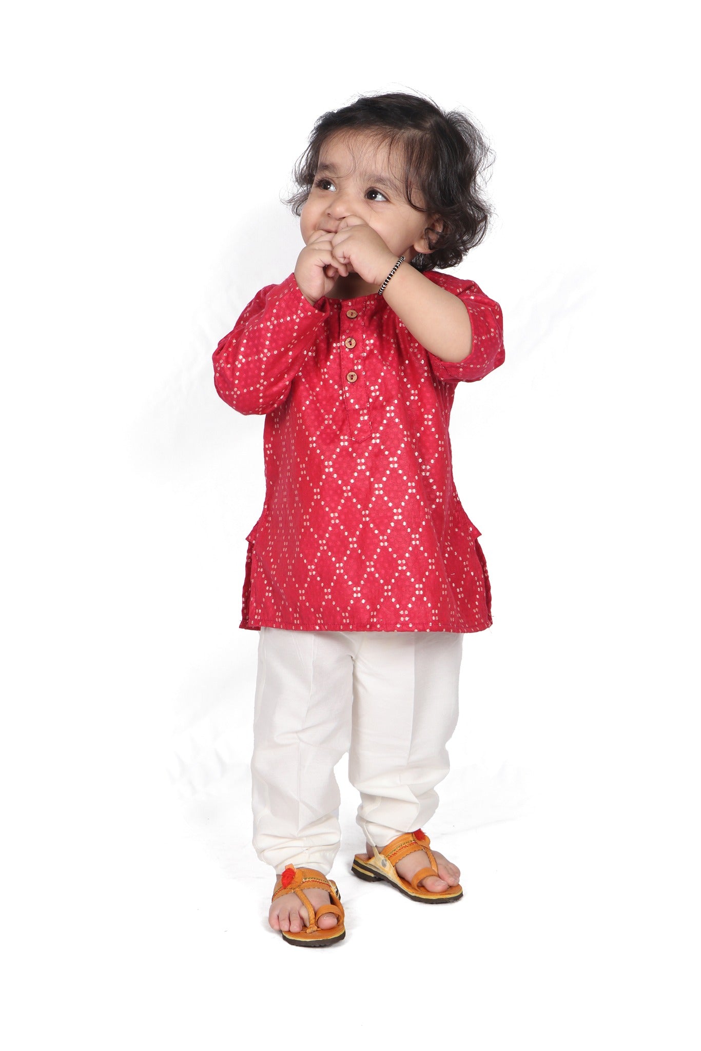 Scarlet Intricate Kurta with Trouser
