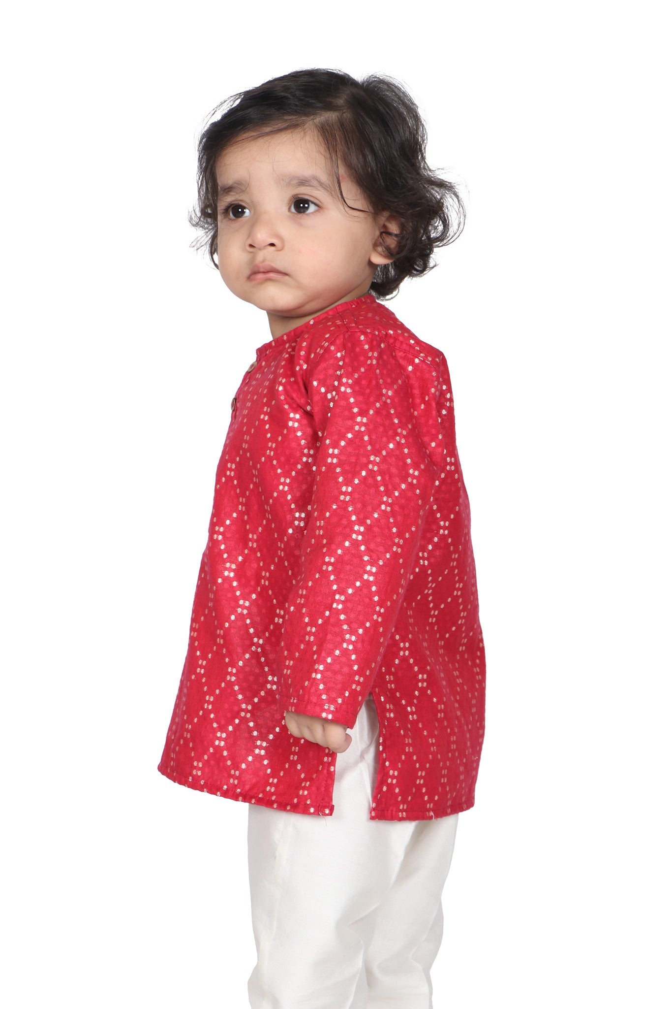 Scarlet Intricate Kurta with Trouser