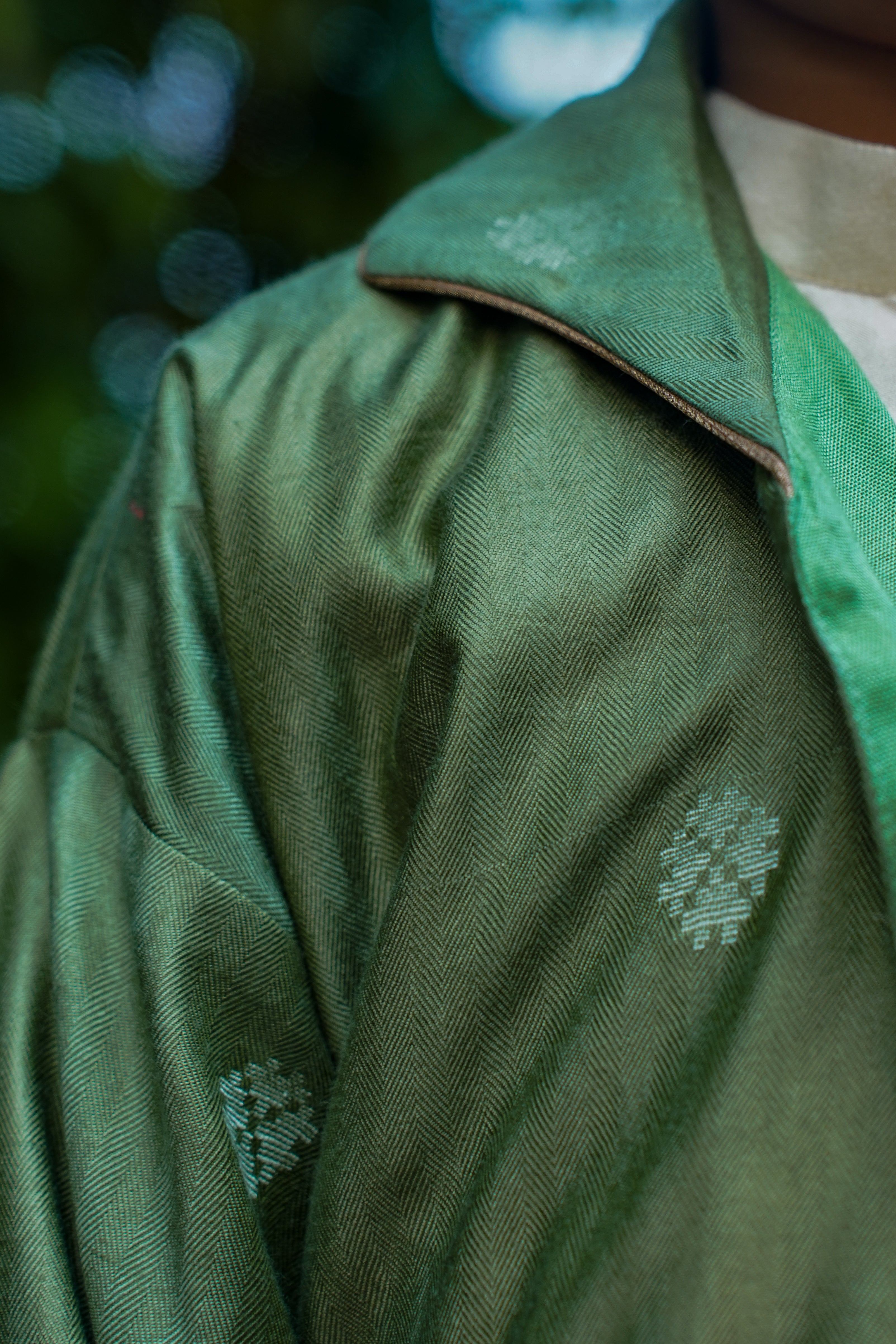 Green Enchantment: Unisex Bomber Jacket & Kurta Pant Set for Kids