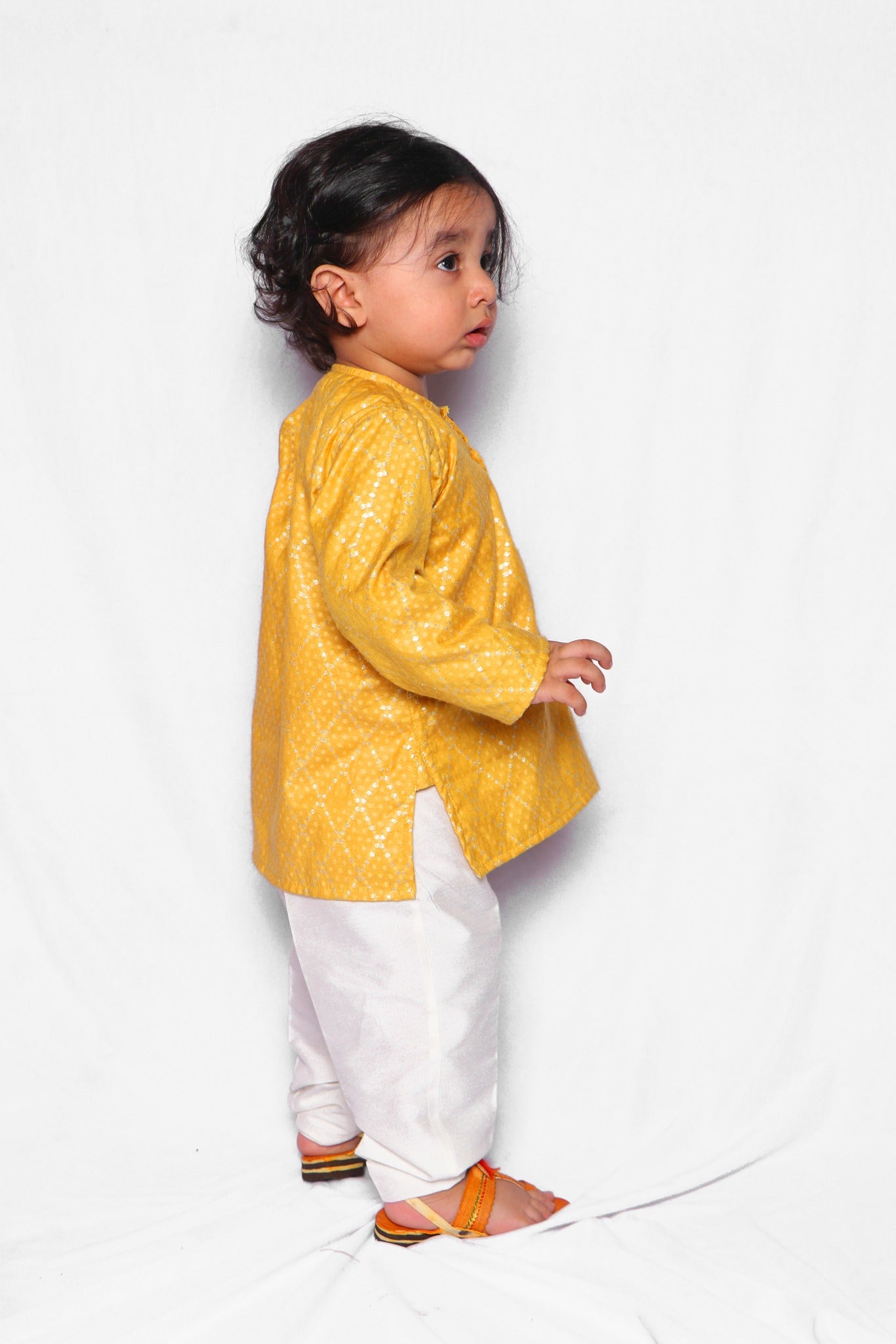 Saffron Festive Kurta with Pants
