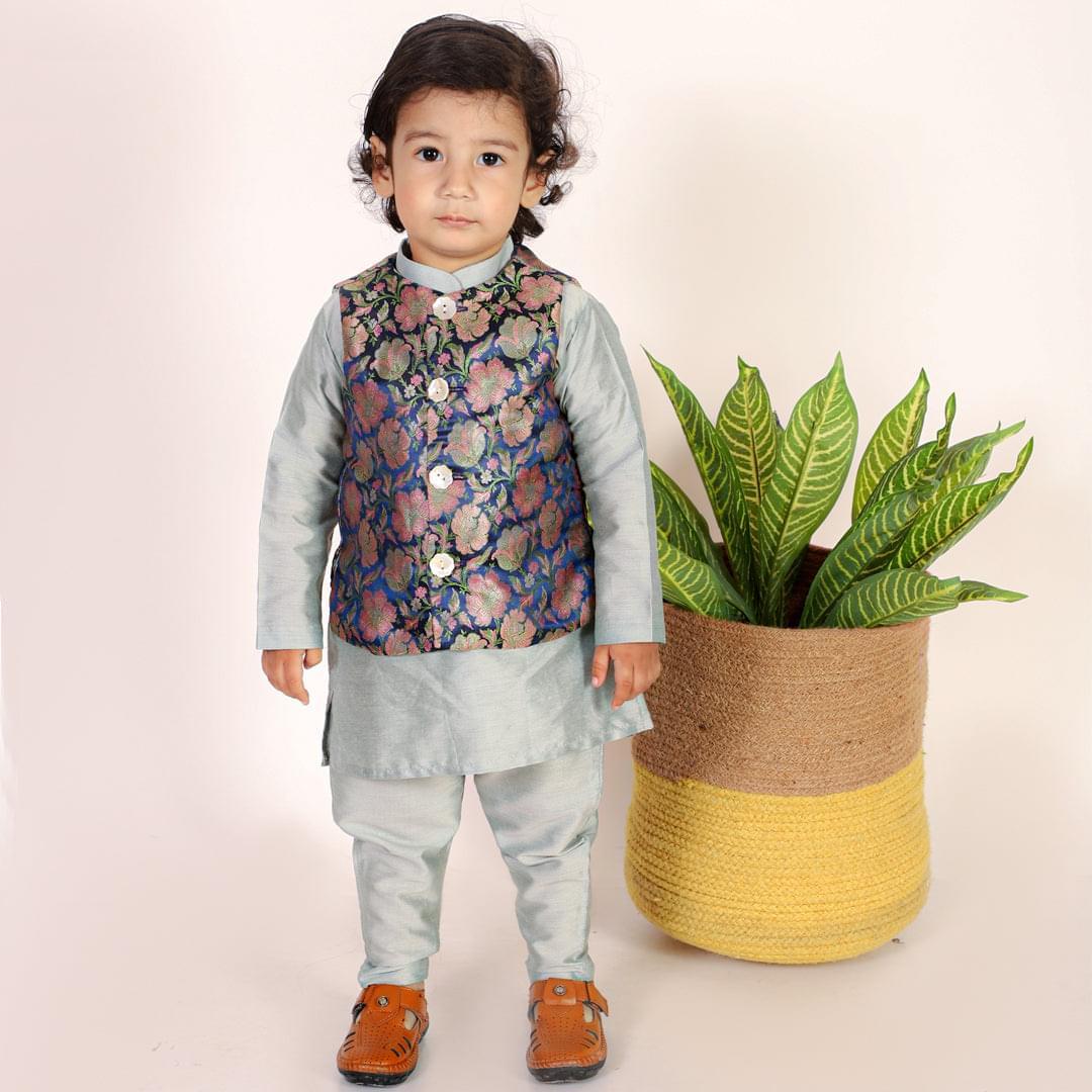 Regal Blue Tanchui Jacket Set
