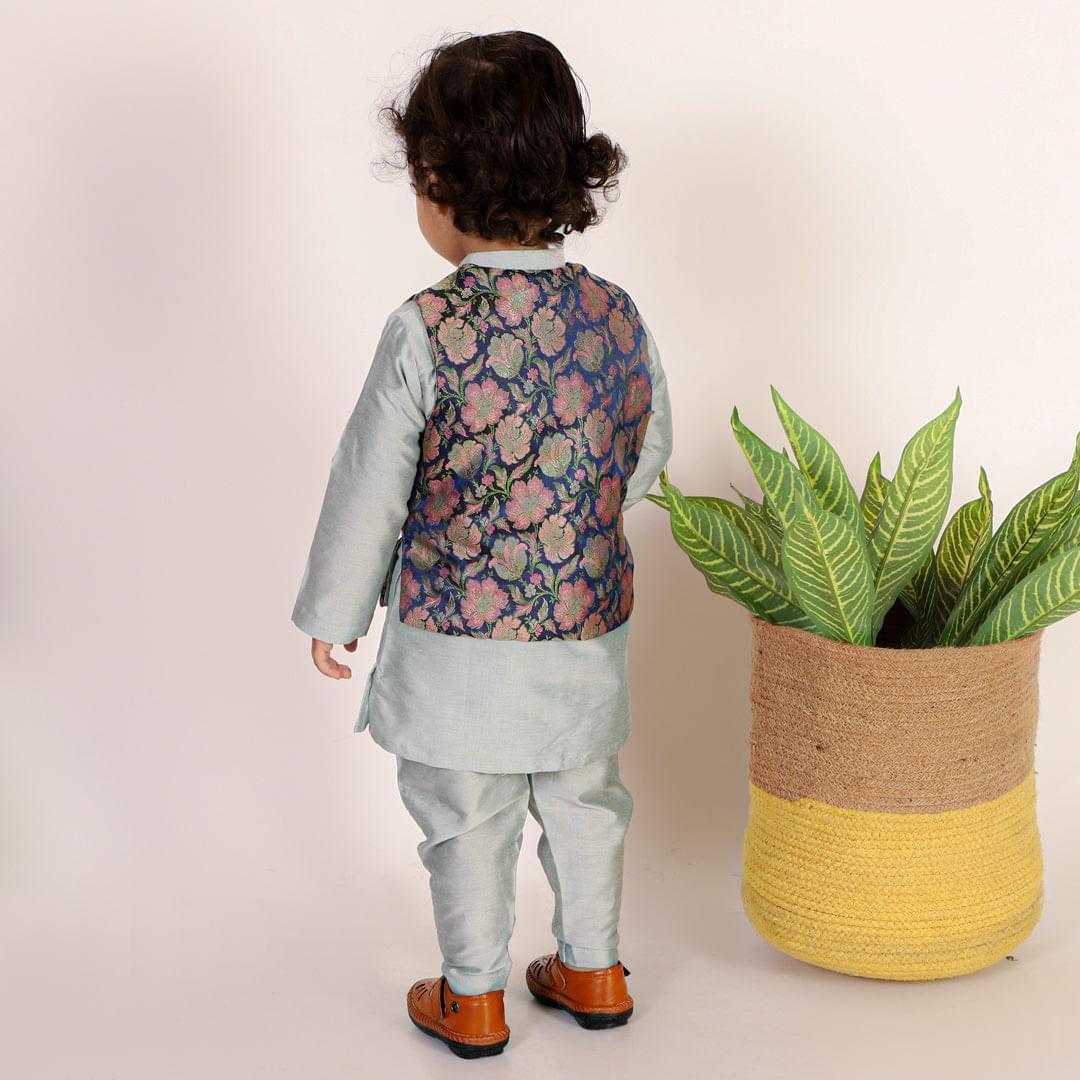 Regal Blue Tanchui Jacket Set