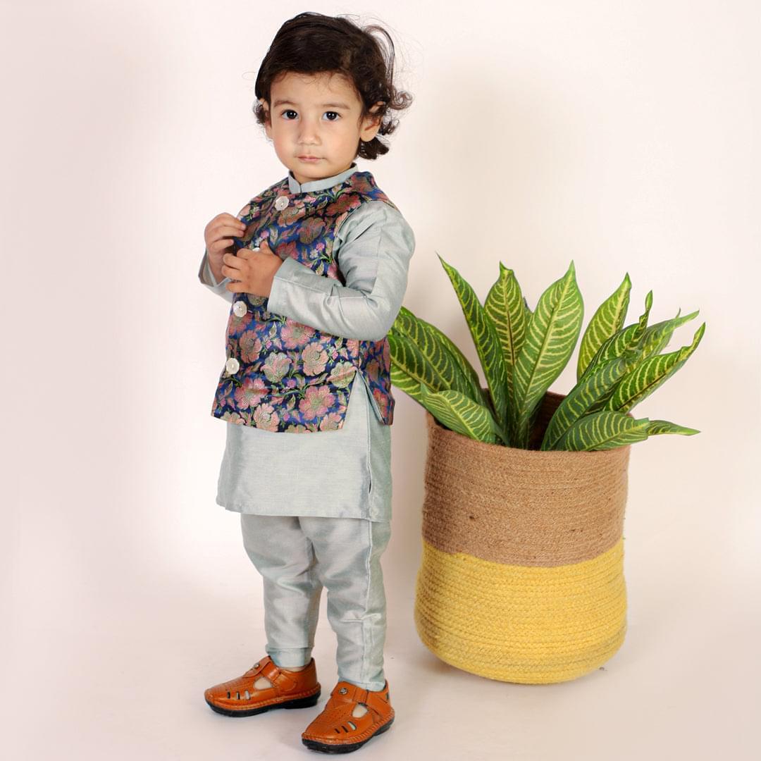 Regal Blue Tanchui Jacket Set