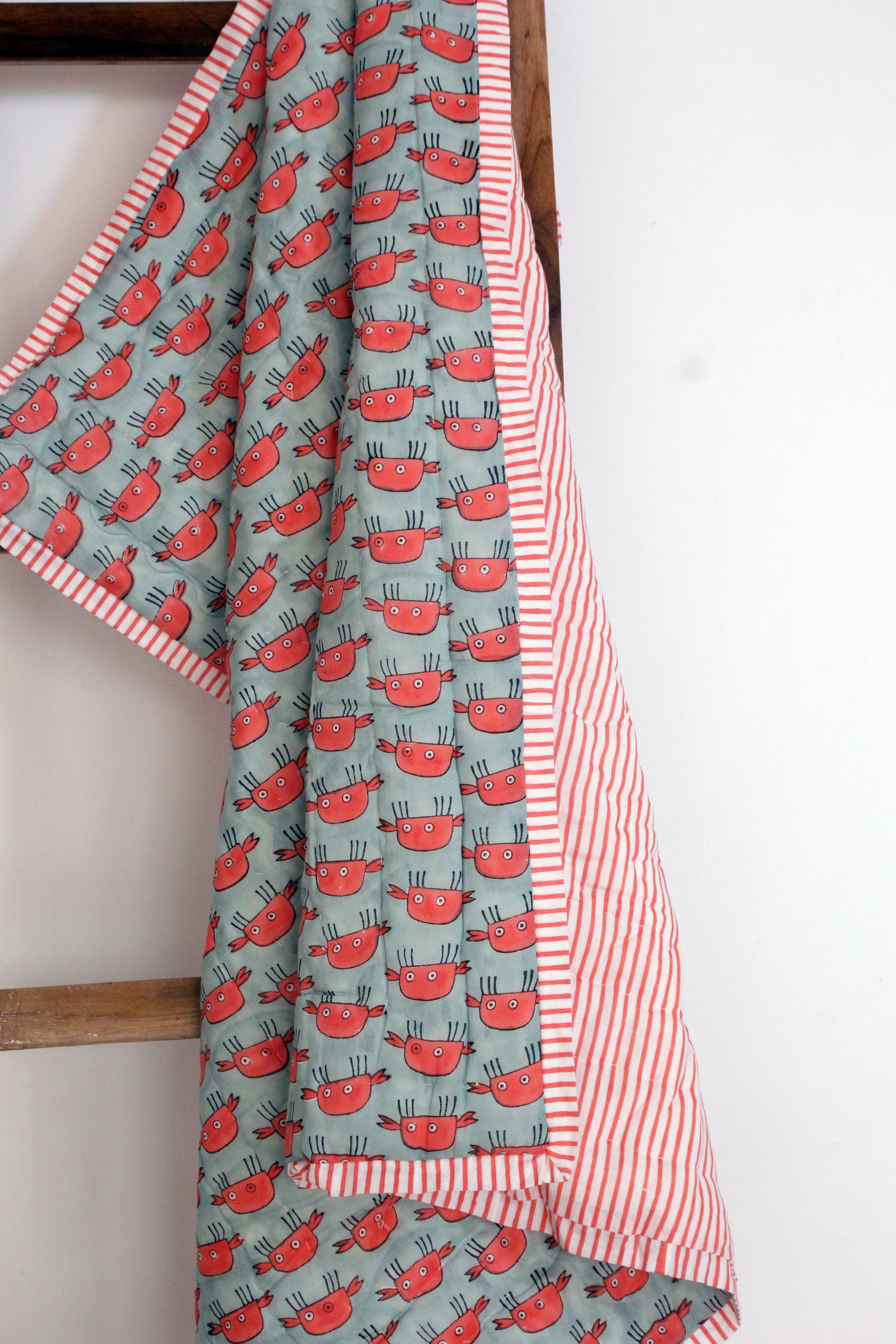 Ravishing Red Crab Baby Quilt