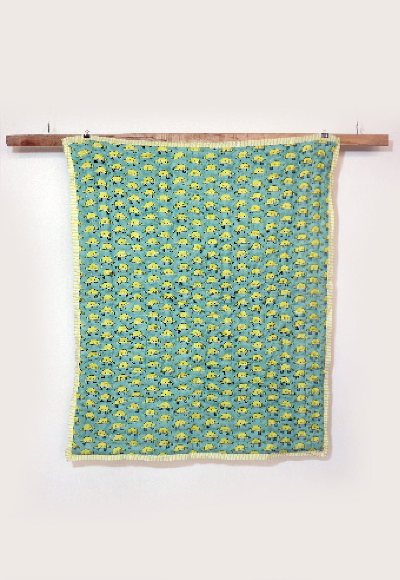 Yodeling Yellow  Crab Baby Quilt
