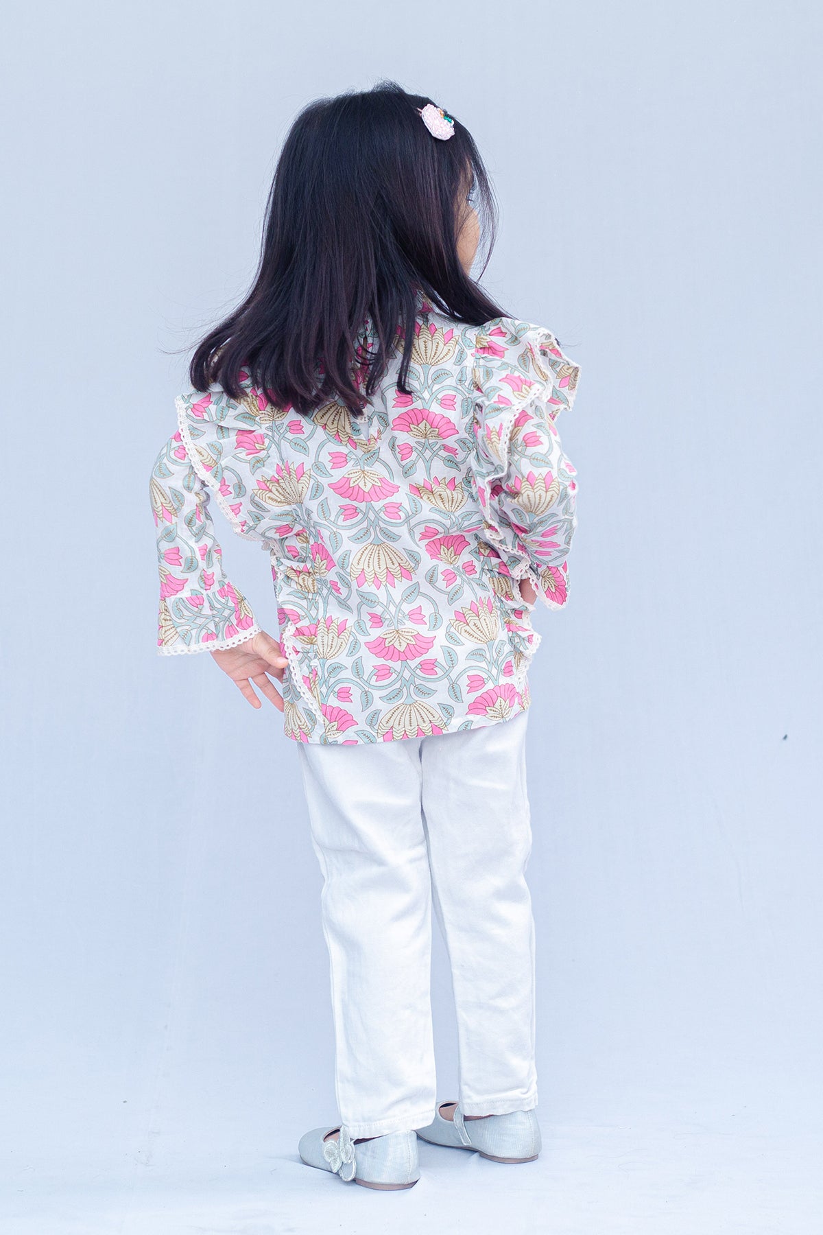 Floral Frill Top for girls