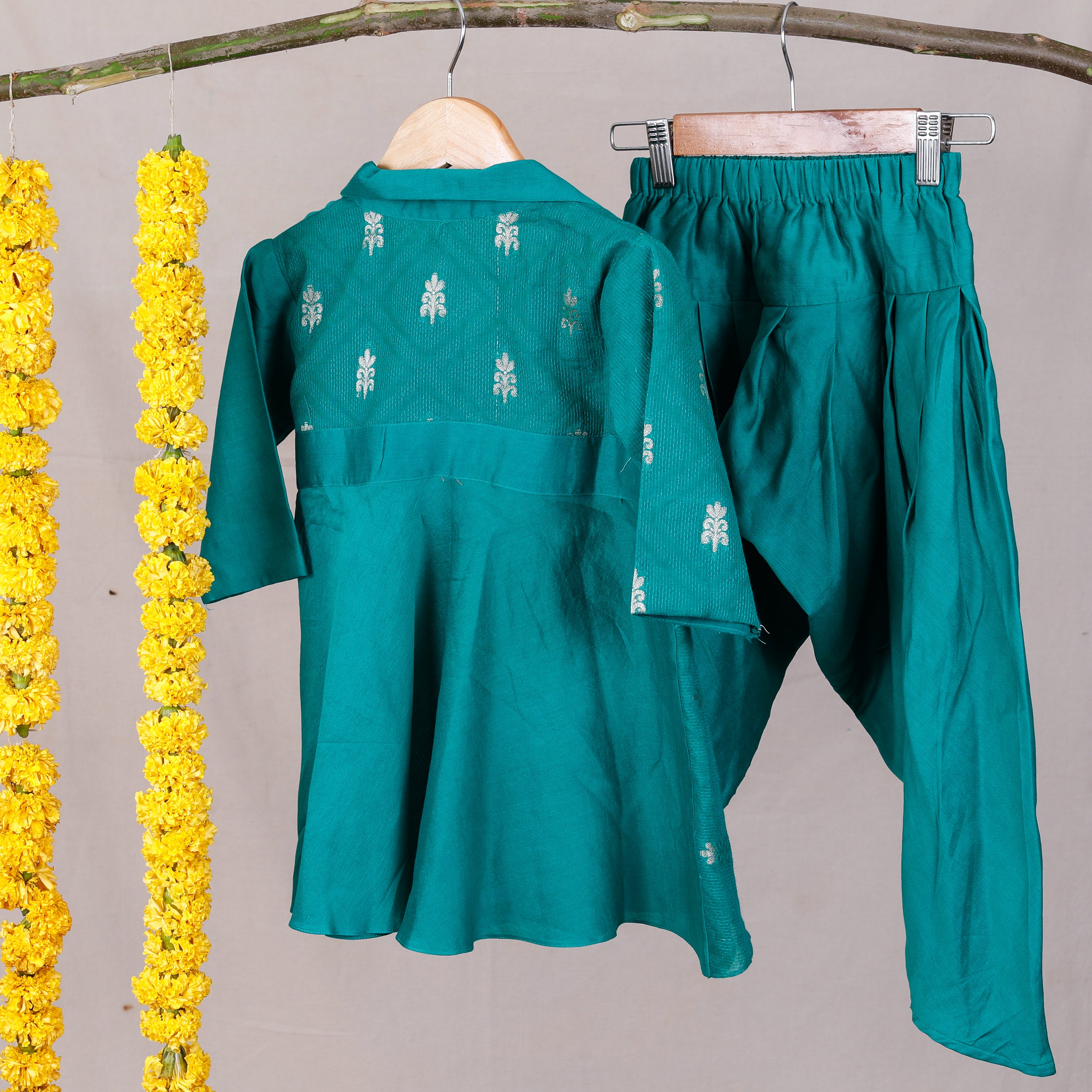 Garden Glow Kurta Set for Girls